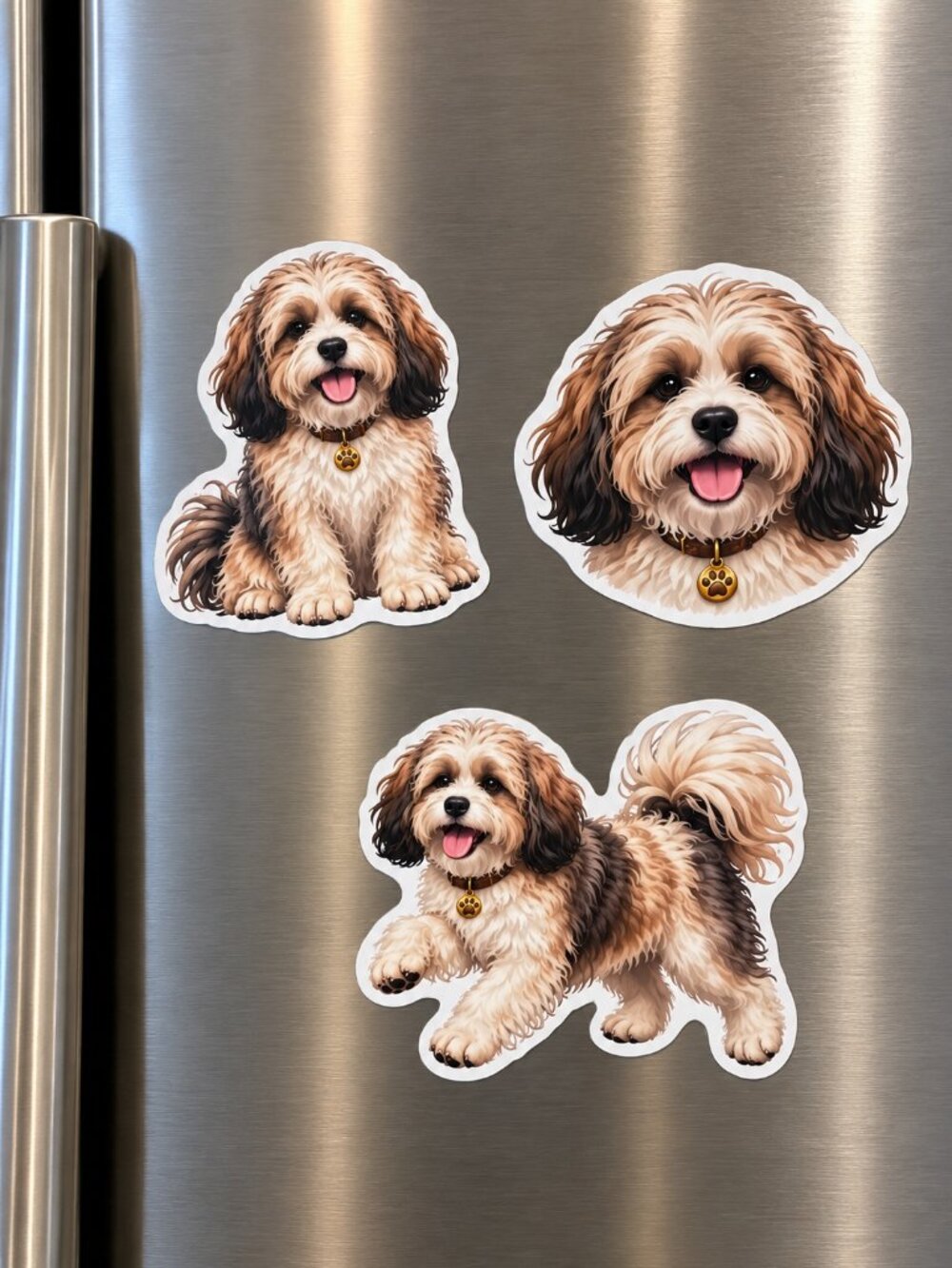 Havanese Dog Magnets Set of 3 Cute Puppy Refrigerator Fridge Decor Gift
